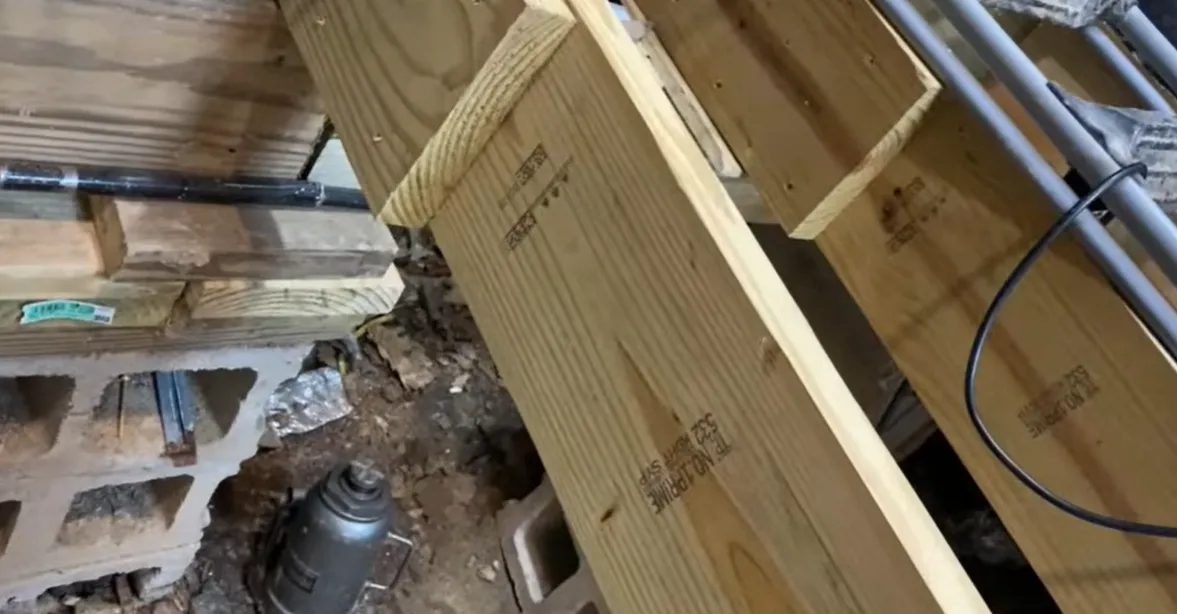 Water Damage Lincoln NE team performing structural restoration framing work