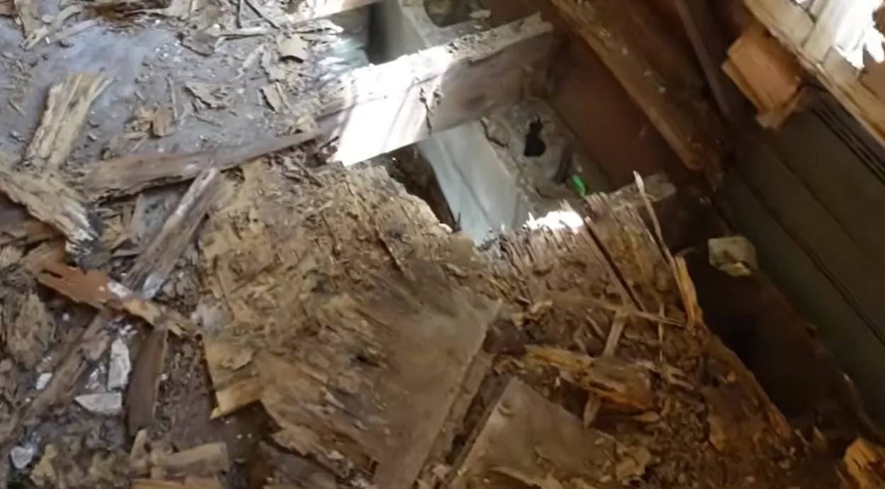 Commercial Water Damage Restoration in Lincoln, NE Commercial water damage cleanup in Lincoln, NE with debris from flood restoration